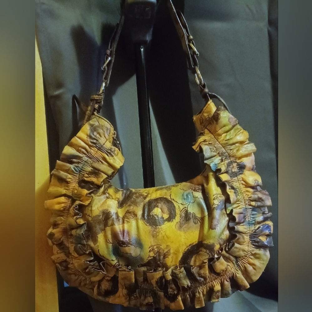 Chocolate Yellow and Brown Women's Bag